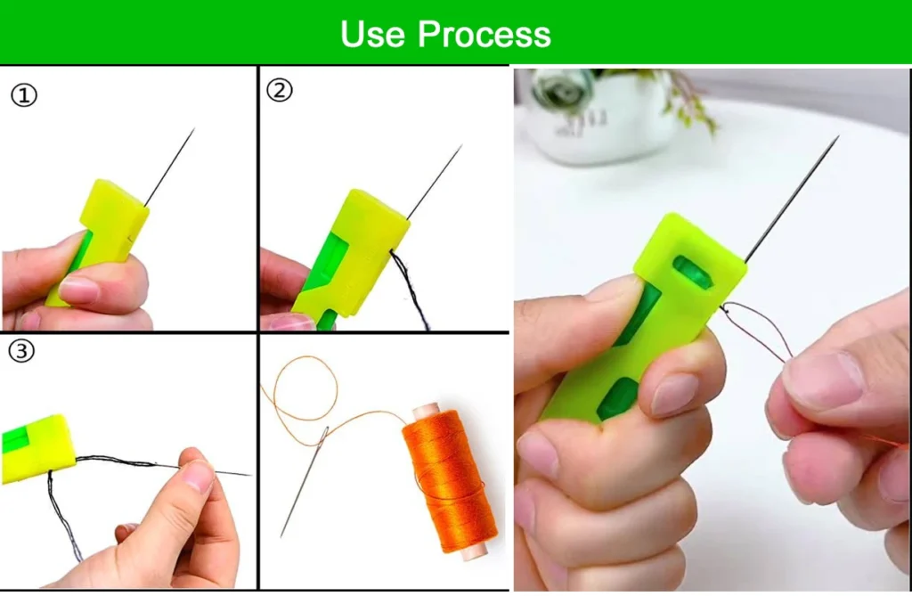 Needle Threader Tool use process